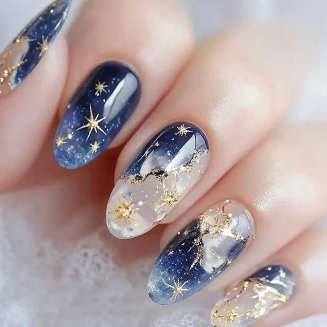Luxora™ Press-On – Midnight Galaxy