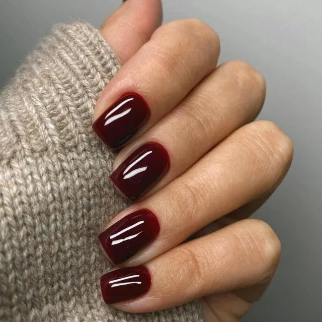 Luxora™ Press-On – Cherry Wine