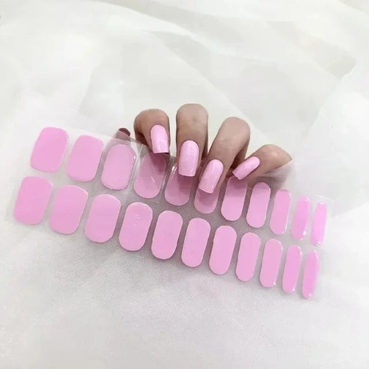 Luxora™ UV Gel Nail Strips – Baby Pink Gloss